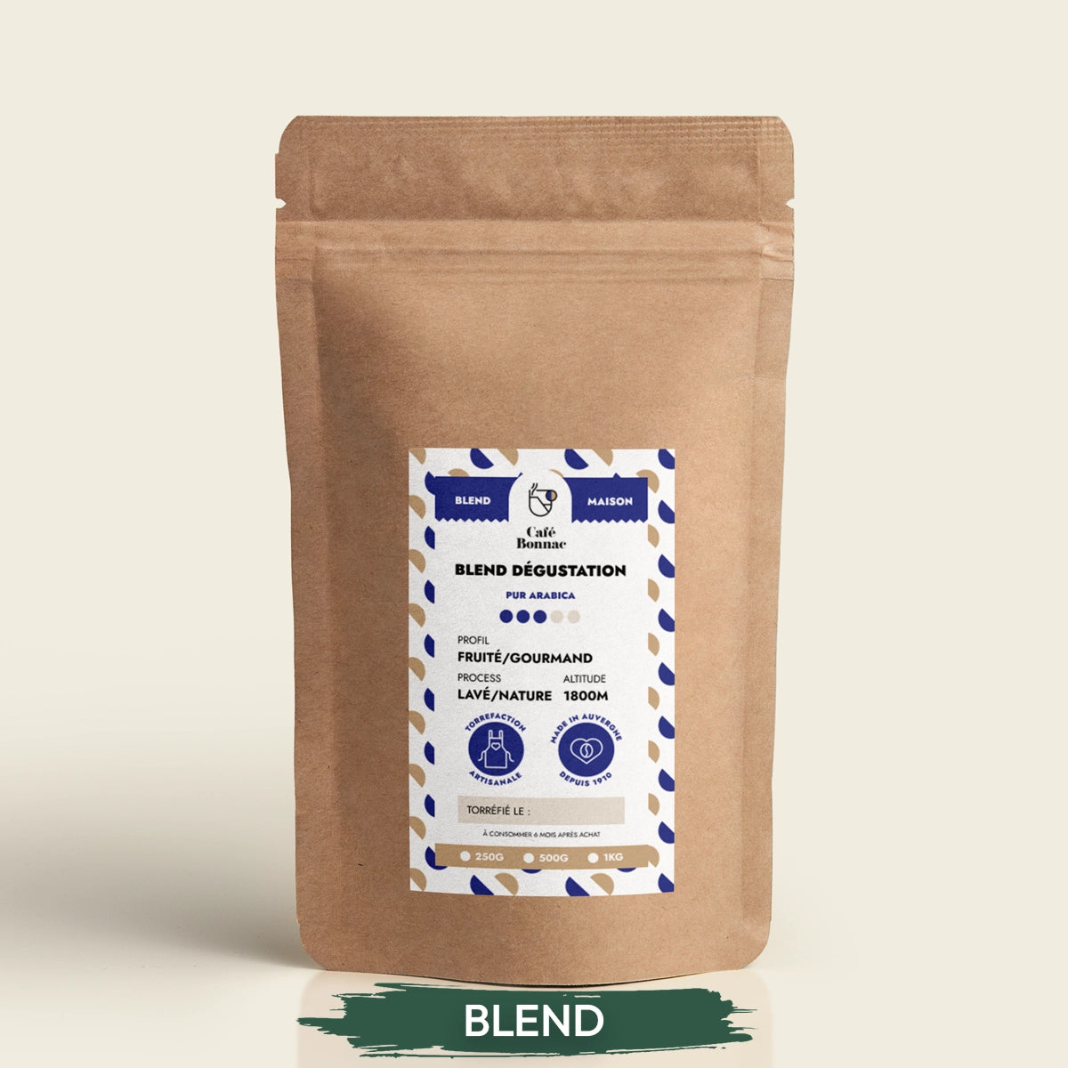 café en grain blend dégustation