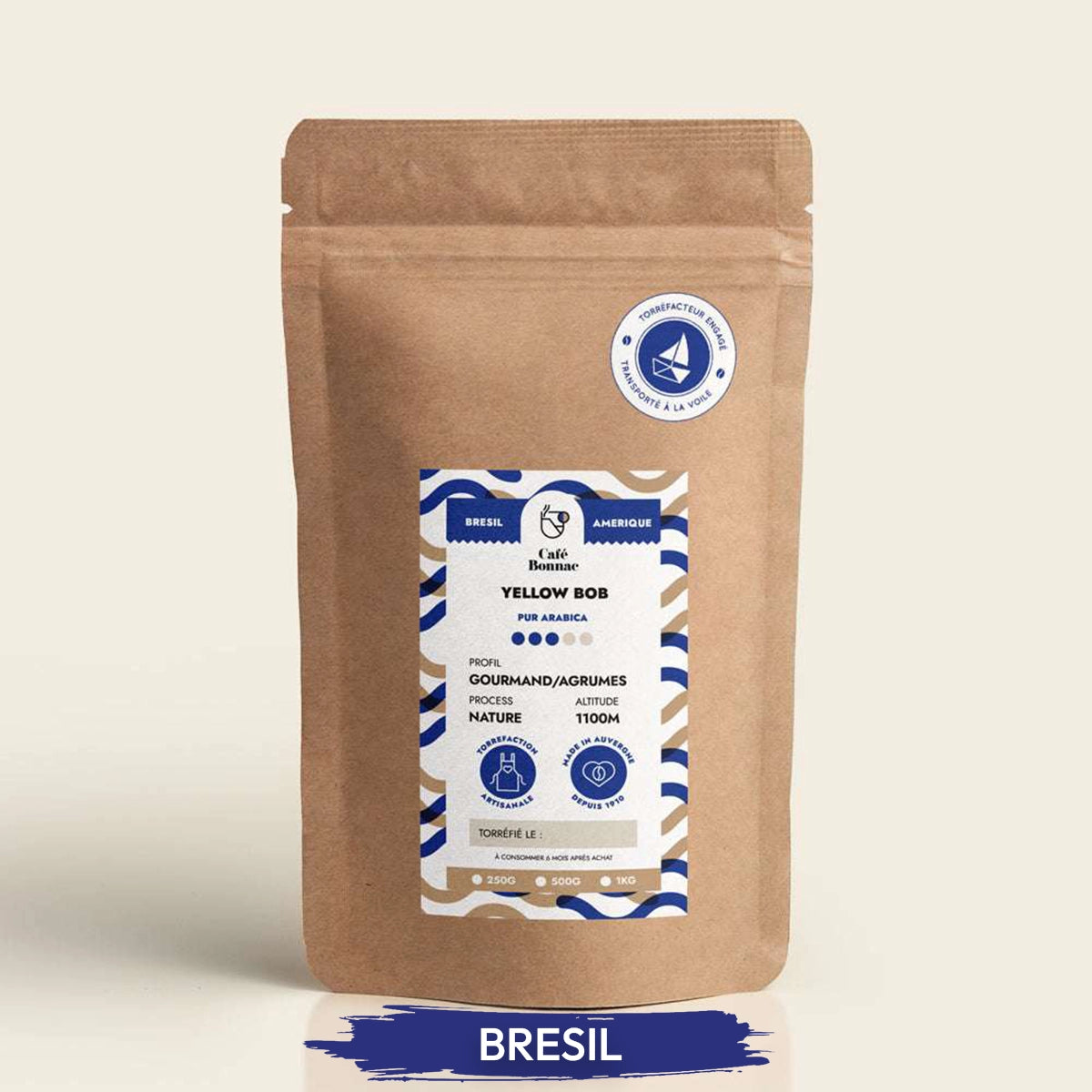 café en grain du Brésil Bob