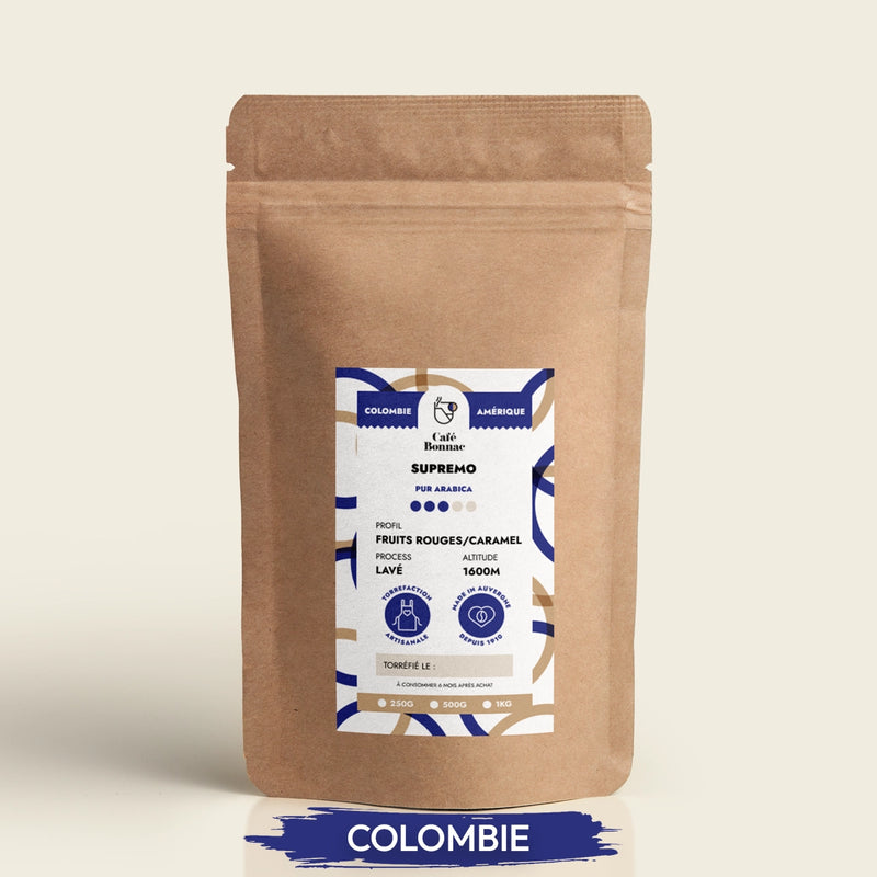 café en grain de colombie supremo