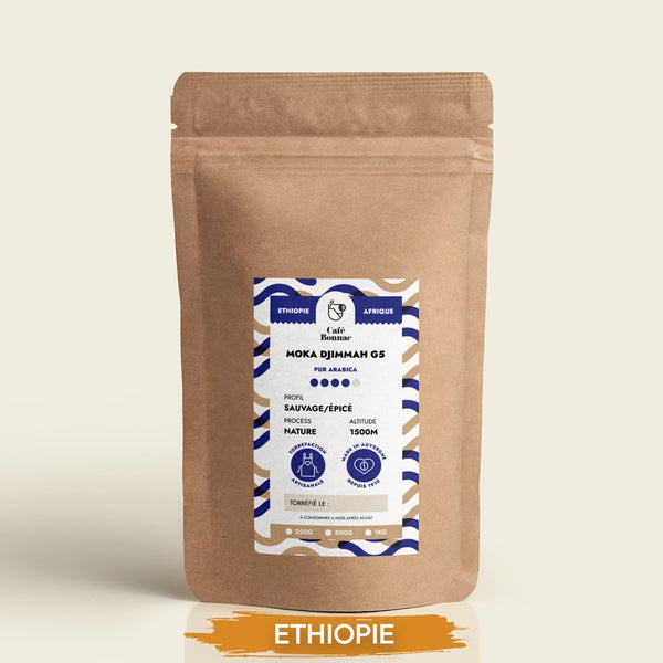 Café en Grain Ethiopie Djimmah G5 - Cafe Bonnac | 100% arabica