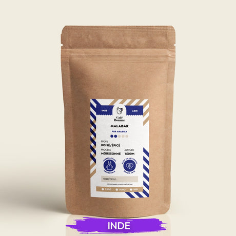 café en grain inde malabar
