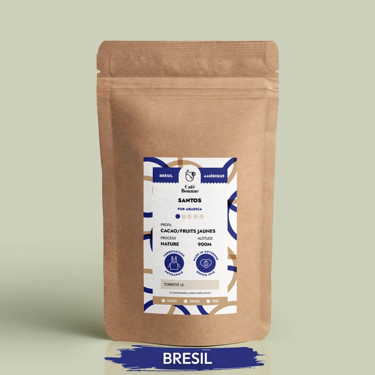 Café Moulu du Brésil Santos Tradition | 100% Arabica