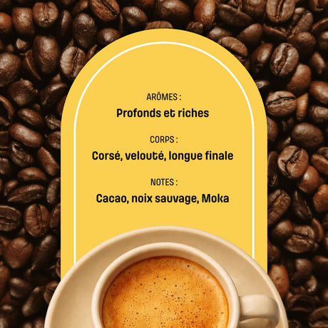 Café Moulu Presto Intenso, torréfaction italienne