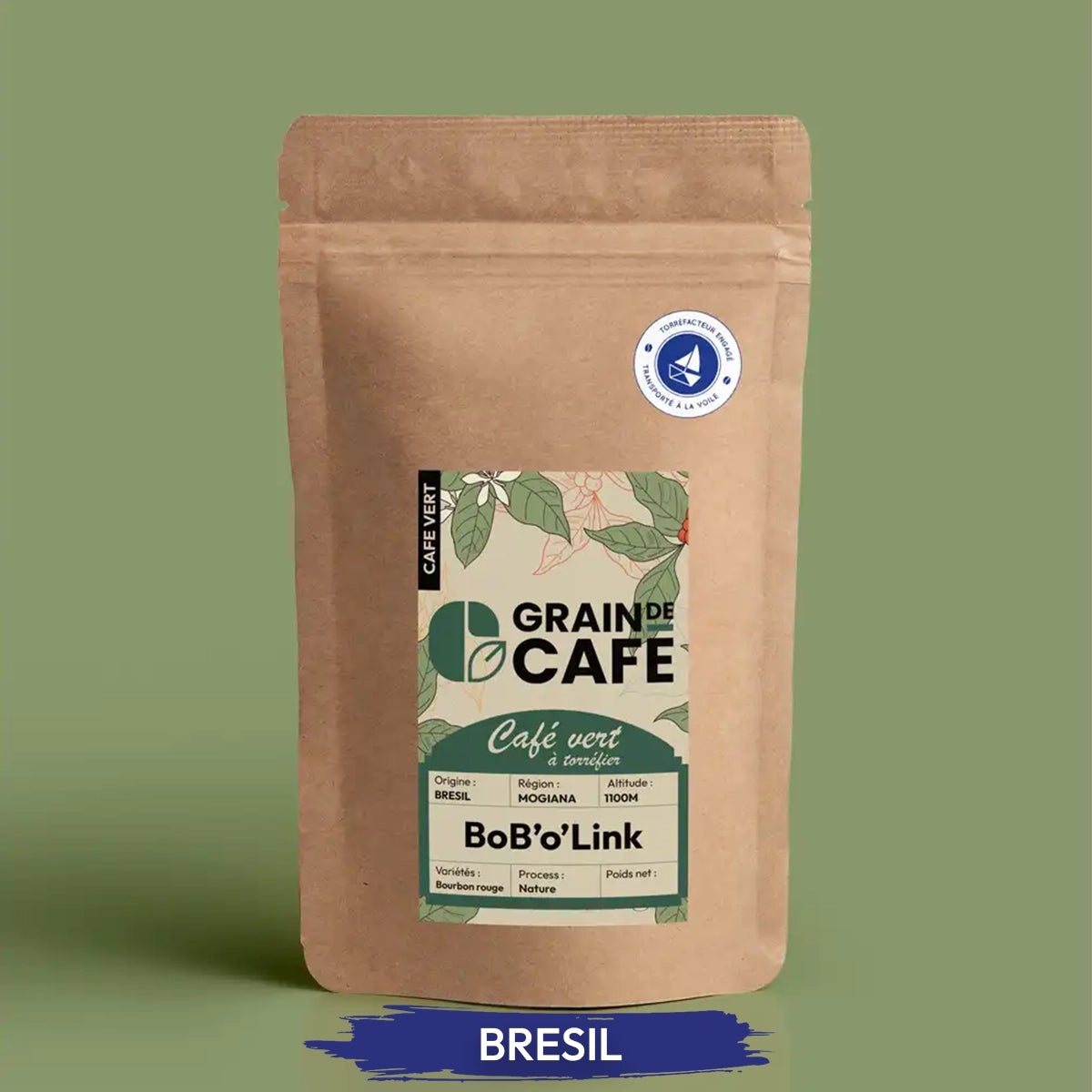 CafÃ© Vert BrÃ©sil BoB - 1 Kg | 100% Arabica - Graindecafe
