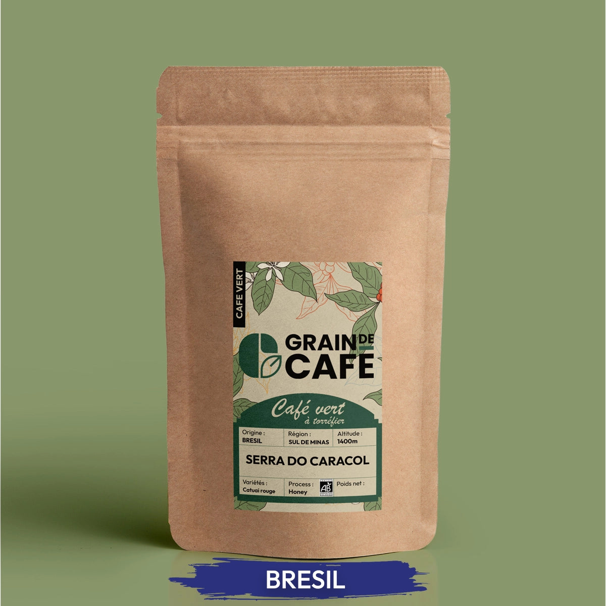 café vert brésil serra bio