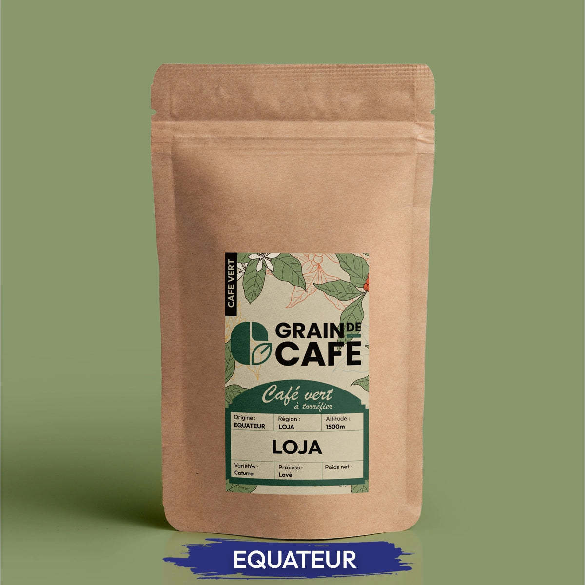 CafÃ© Vert d'Equateur - 1 Kg | 100% Arabica - Graindecafe
