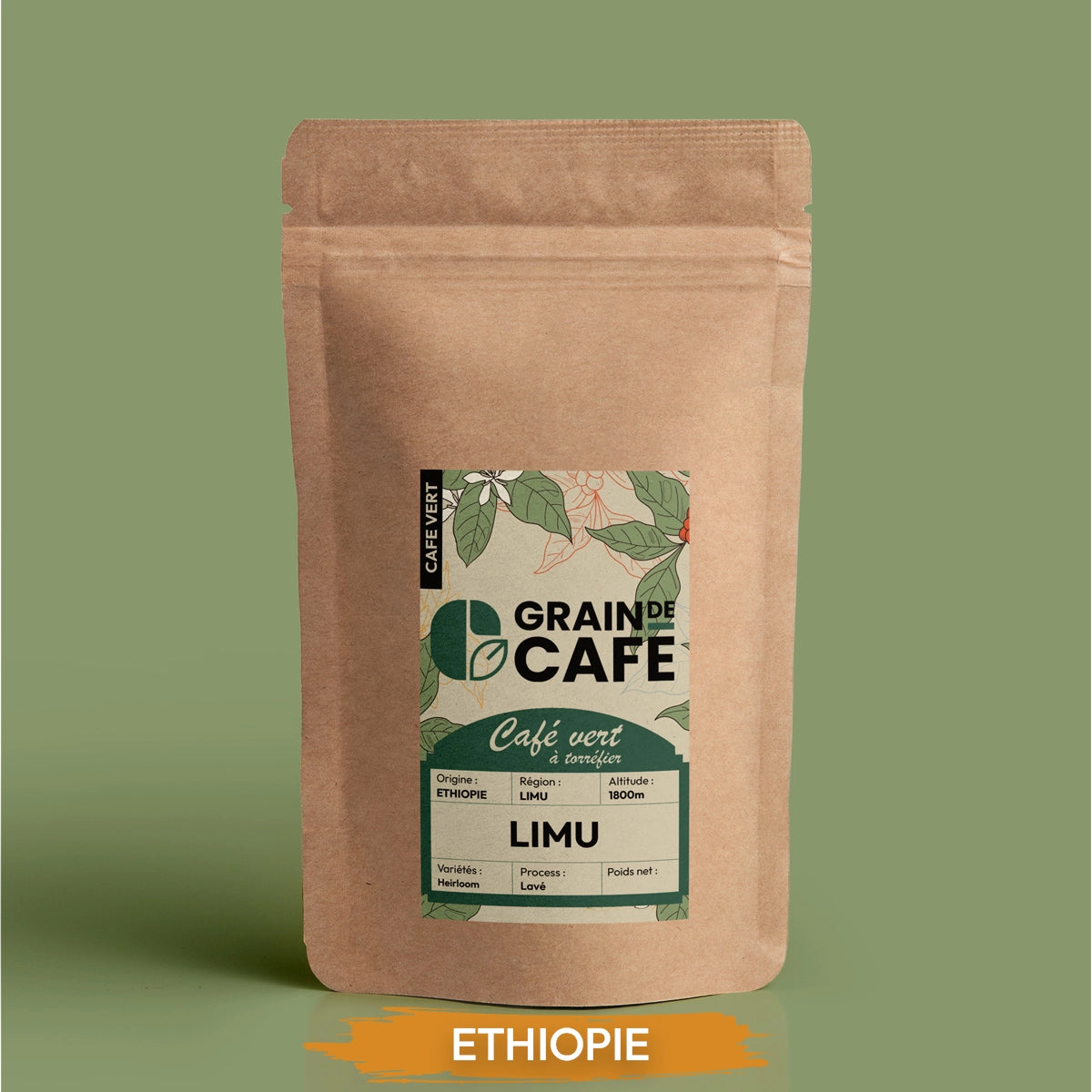 café vert éthiopie limu
