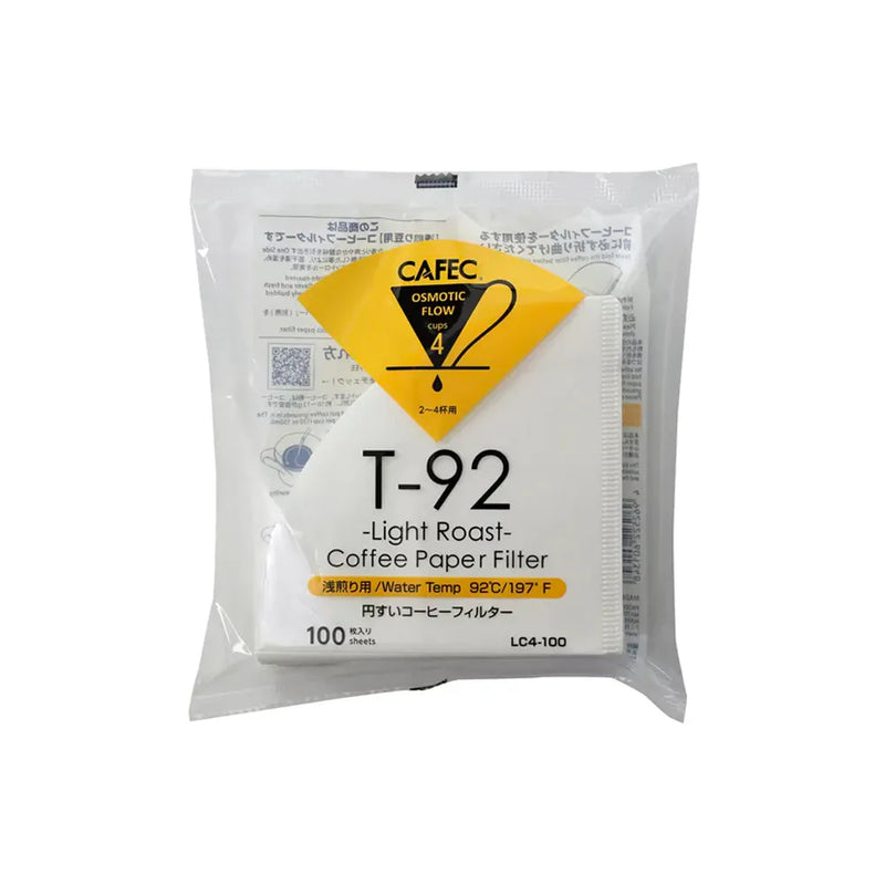 100 Filtres Papier Blanc Light Roast 4 Tasses de Cafec