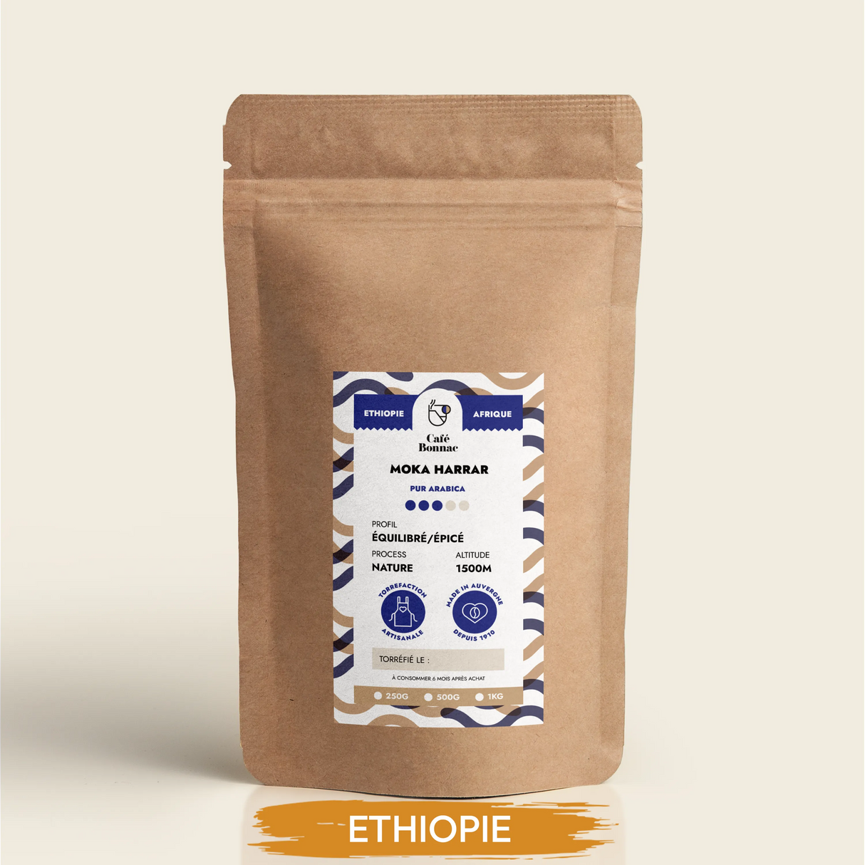 CafÃ© en Grain Ethiopie Harrar - CafÃ© Bonnac | 100% Arabica - Graindecafe