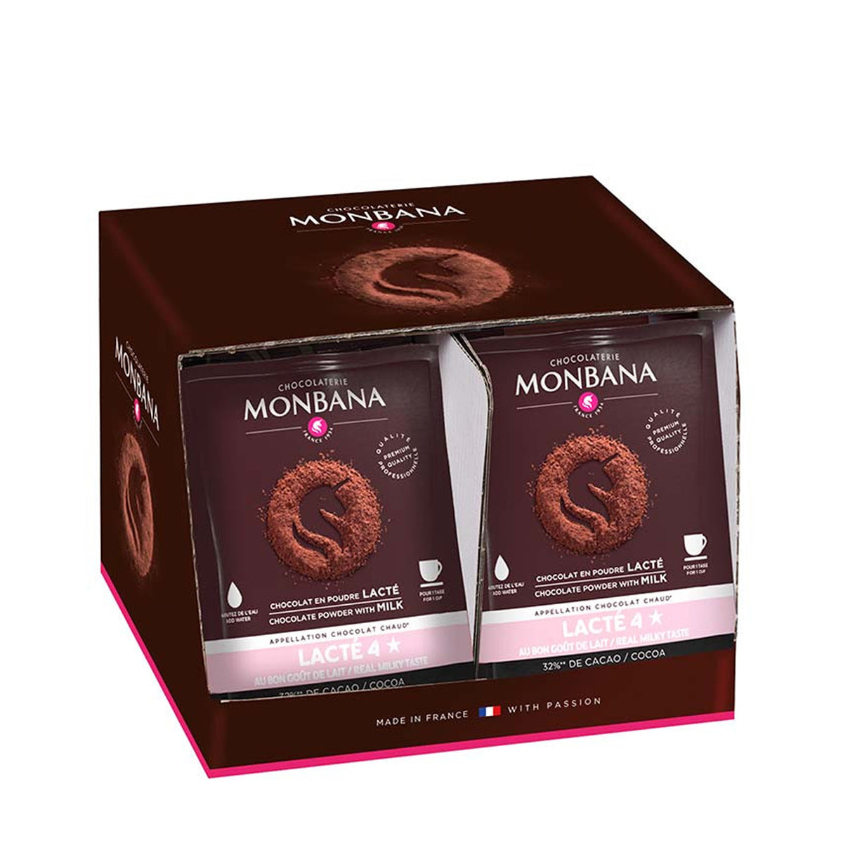 Chocolat poudre lacte 4 étoiles Monbana