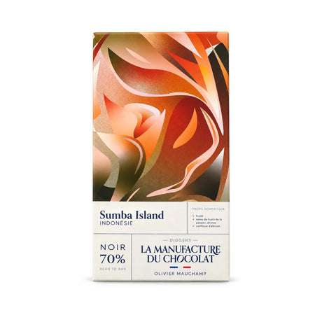 Tablette de chocolat noir Diggers Sumba Island, 70 % de cacao.