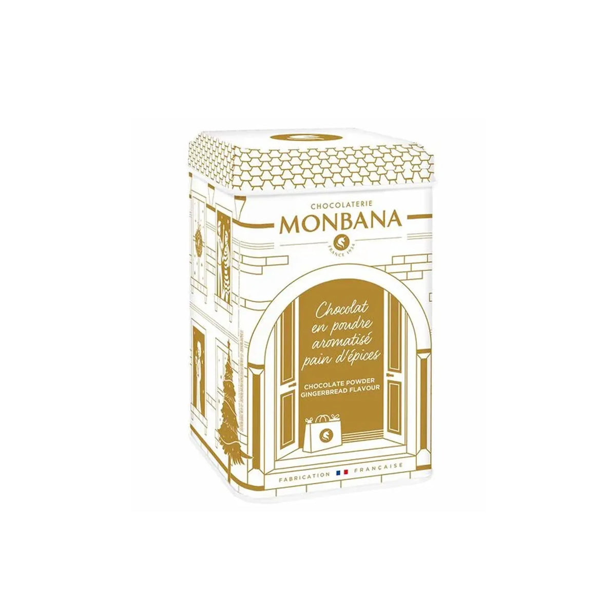 Boîte de chocolat en poudre Monbana au pain d’épices 250 g