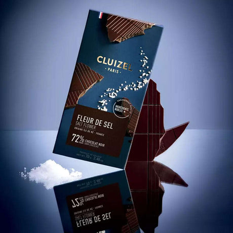 présentation chocolat fleur de sel Cluizel