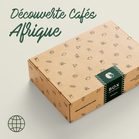 Coffret Découverte Cafés d'Afrique composé de 4 cafés 100 % Arabica