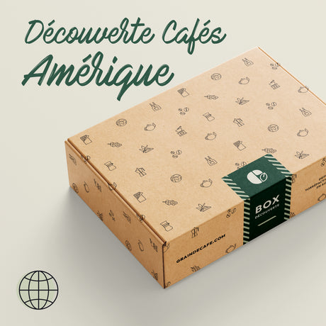 Coffret Découverte Cafés d'Amérique composé de 4 cafés 100 % Arabica