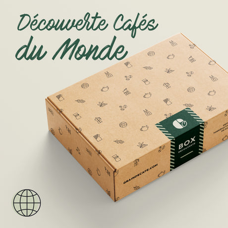 Coffret Découverte Cafés du Monde composé de 4 cafés 100 % Arabica
