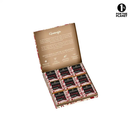 Coffret 18 Carrés Chocolat Noir Guanaja 70% de Valrhona