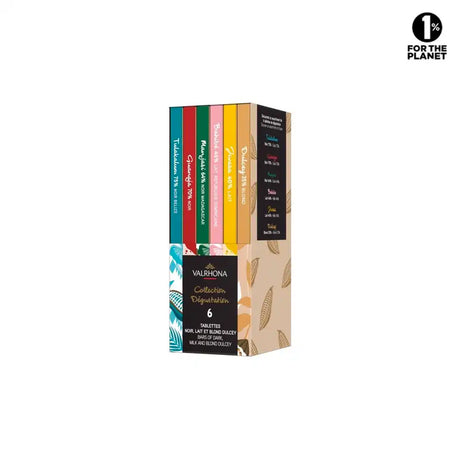 Coffret Dégustation Assortiment 6 Tablettes de Valrhona