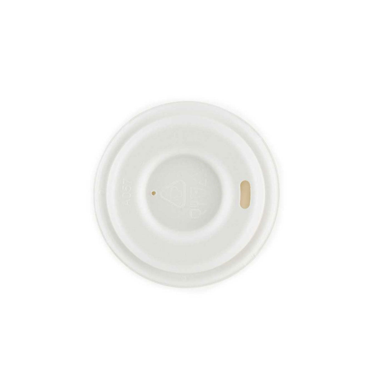 Couvercles pour Gobelets 10 cl en pulpe de canne à sucre x2000