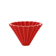 Dripper Porcelaine du Japon - Taille M - Rouge - 600 ml | Origami - Graindecafe