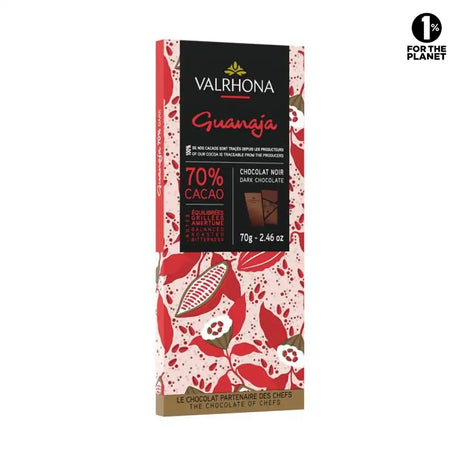 Tablette de chocolat noir 70% Guanaja de Valrhona
