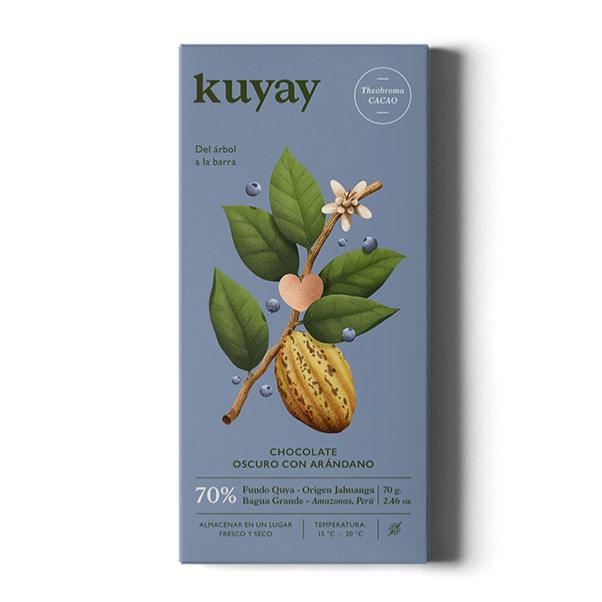 Tablette Chocolat Noir Myrtille Kuyay