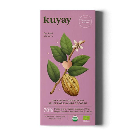 Chocolat noir BIO Pérou Sel de Maras Kuyay