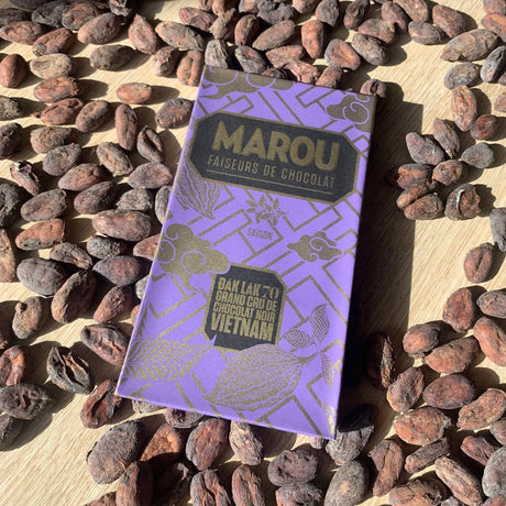 Chocolat Noir Dak Lak 70% cacao - 80 g | Marou - Graindecafe