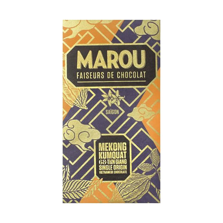 Chocolat Noir MÃ©kong Kumquat Tien Giang 68% cacao - 80 g | Marou - Graindecafe