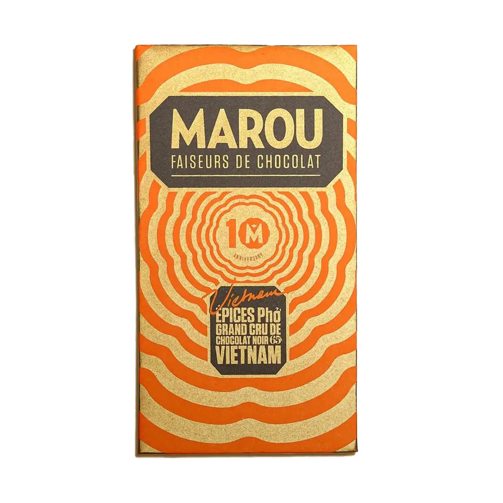 Chocolat Noir Epices Pho 65% Cacao - 80gr | Marou
