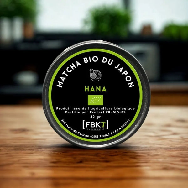 Matcha Honoka BIO de FBKT, proposé en boîte de 30 g