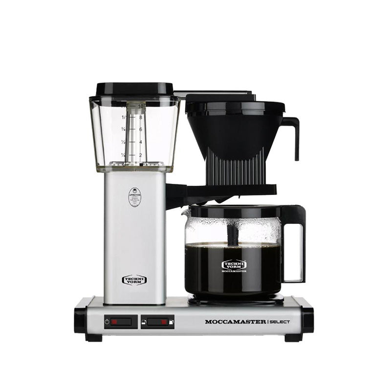 CafetiÃ¨re Filtre Electrique KBG Select - Silver Mat - 1.2 L | Moccasmaster - Graindecafe