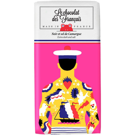 Tablette de chocolat noir au sel de camargue CDF