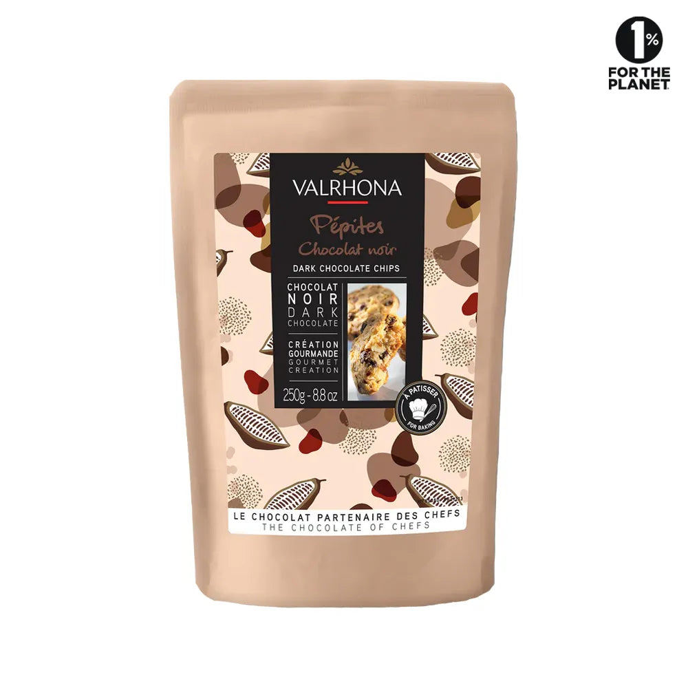 Pépites de Chocolat Noires 52% cacao 250 Gr de Valrhona