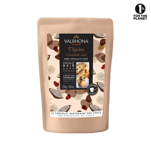 Pépites de Chocolat Noires 52% cacao 250 Gr de Valrhona