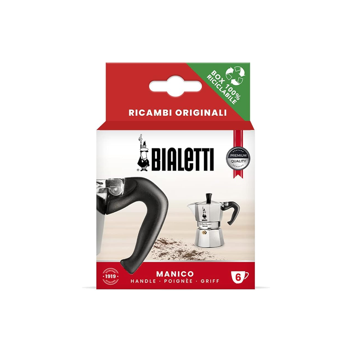 Poignée 6 tasses pour Moka Express | Bialetti