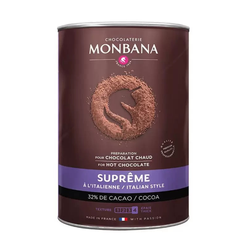 Boite cacao poudre Supreme 1KG Monbana