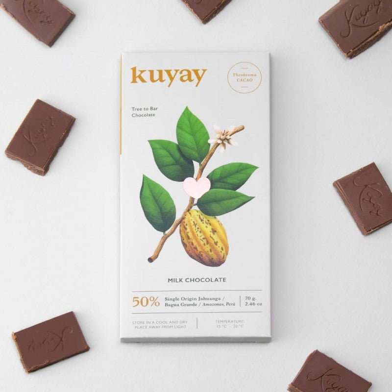 Chocolat au Lait - 50% cacao - 70 Gr | Kuyay