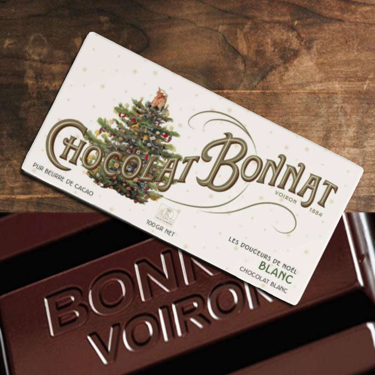 Chocolat Blanc de Noël - 100 Gr | Bonnat