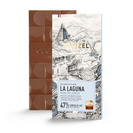Tablette de chocolat au lait La Laguna Cluizel