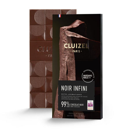 Tablette de chocolat noir 99% Infini Cluizel