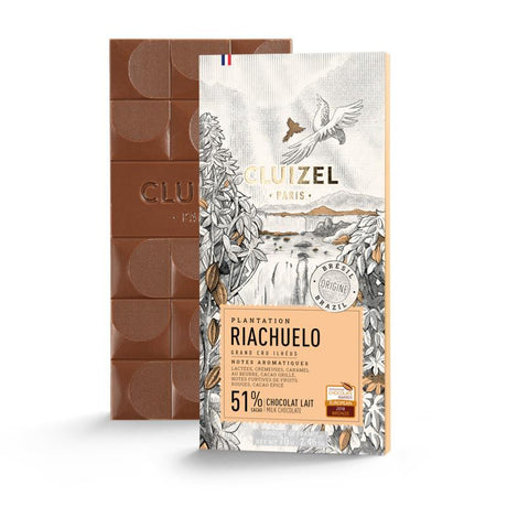 Tablette de chocolat au lait Riachuelo Cluizel