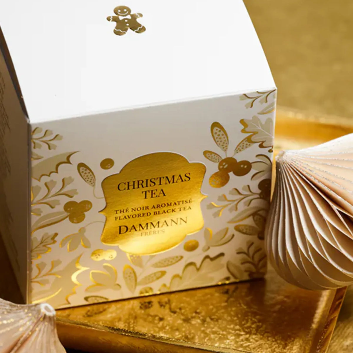 Sachets Cristal® de Christmas Tea Dammann Frères, poids net total de 50 g.