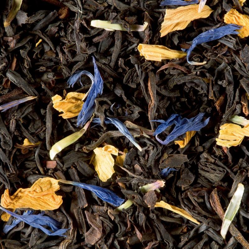 sachet thé noir earl grey Fleurs Dammann