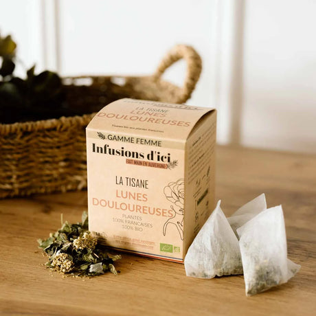 Tisane BIO Lunes Douloureuses Infusions d'Ici aux plantes