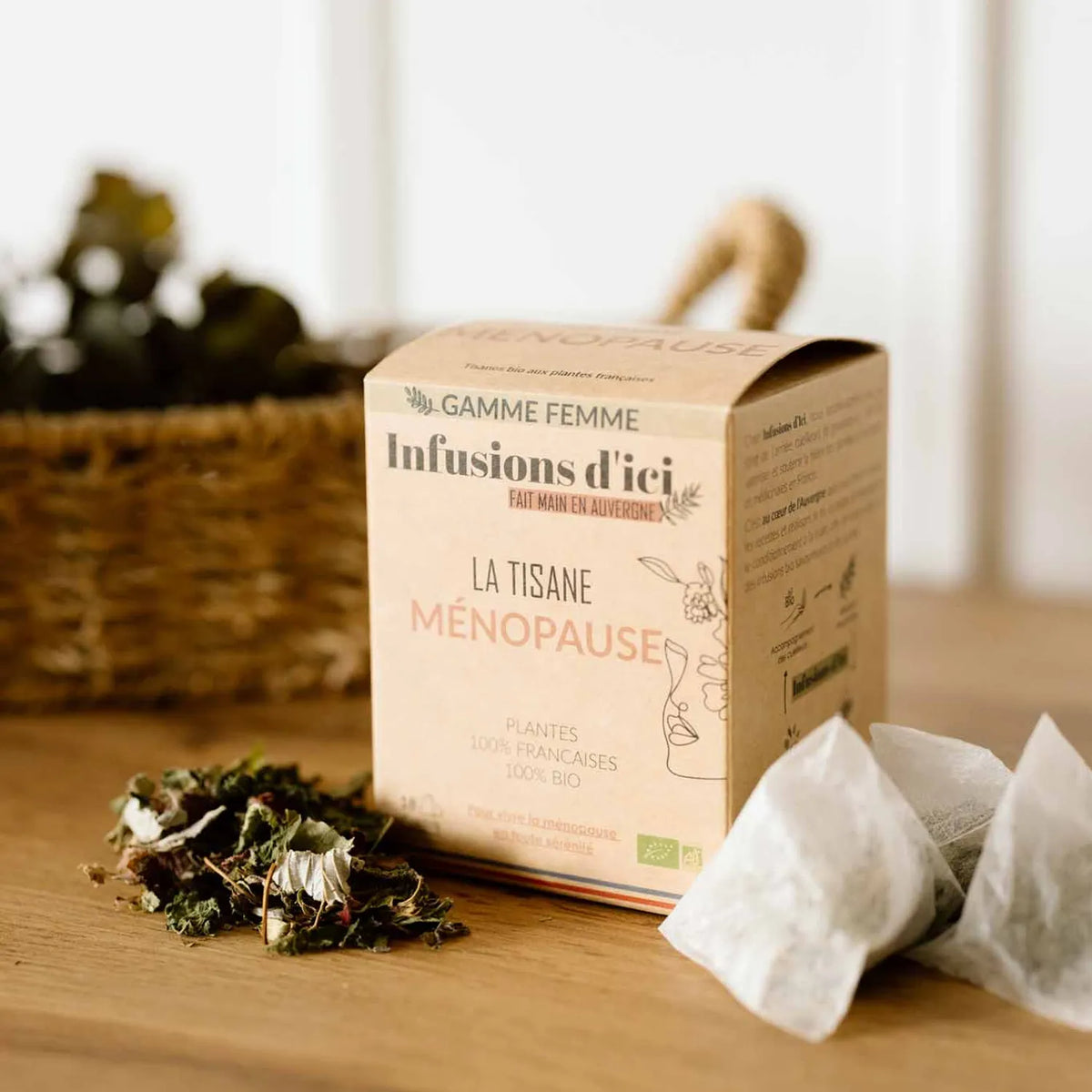 Tisane BIO Ménopause Infusions d'Ici à la sauge et au framboisier