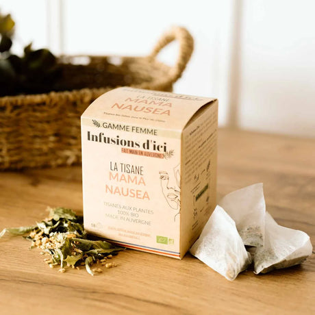 Tisane BIO Nausées Infusions d'Ici au gingembre et à la menthe poivrée