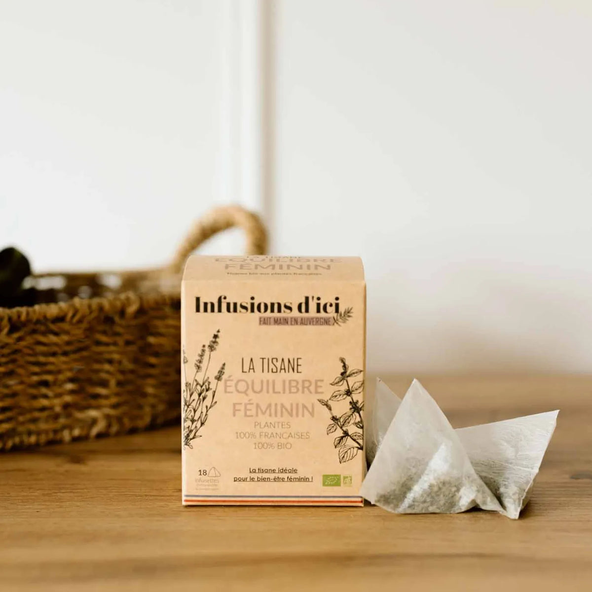 Tisane Équilibre Féminin au framboisier, achillée et alchémille