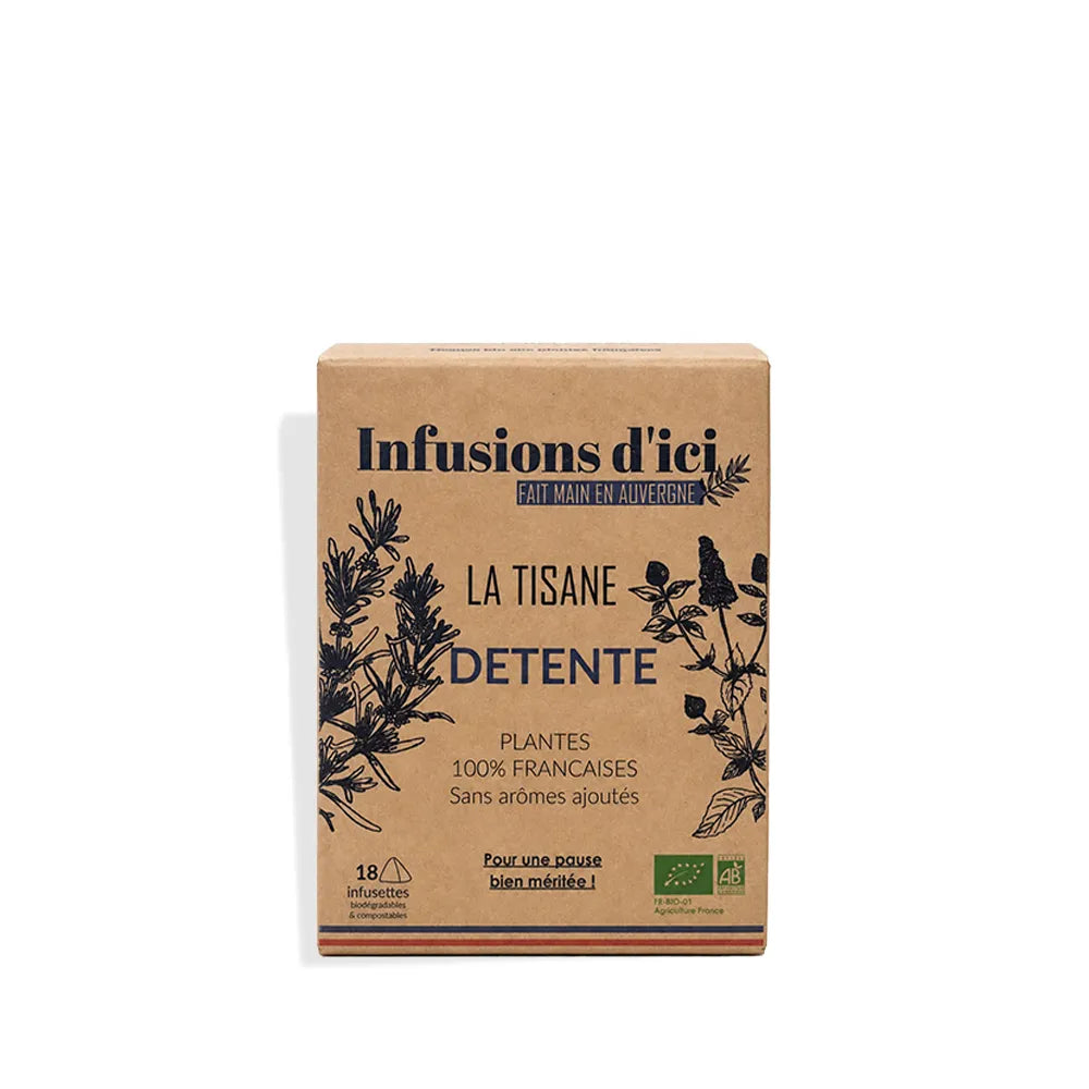 La Tisane BIO Détente - 18 sachets | Infusions d'Ici