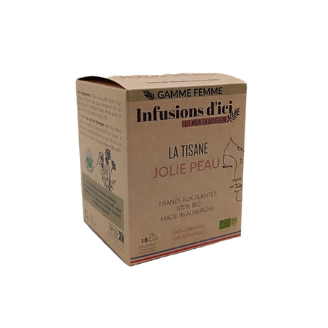 Infusions d'ici boite de 18infusettes tisane "Jolie peau"
